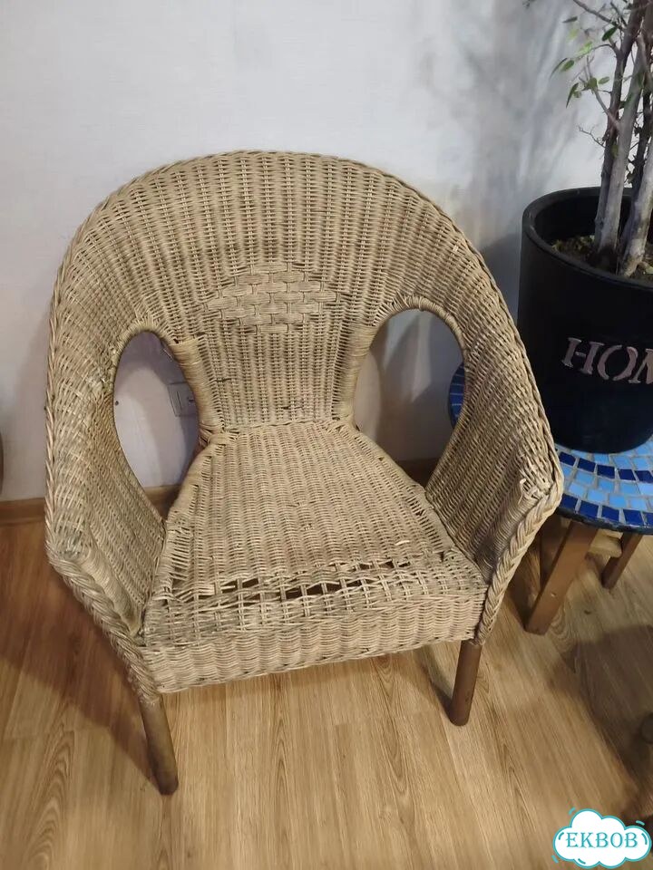 Кресло из натурального ротанга IKEA фото 1