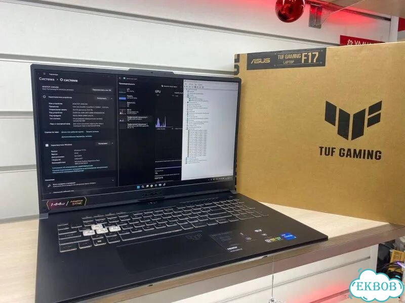 Игровой ноутбук asus tuf gaming f17 i5 12500/3050 фото 1