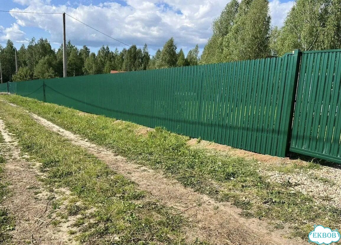 Штакетник металлический фото 9