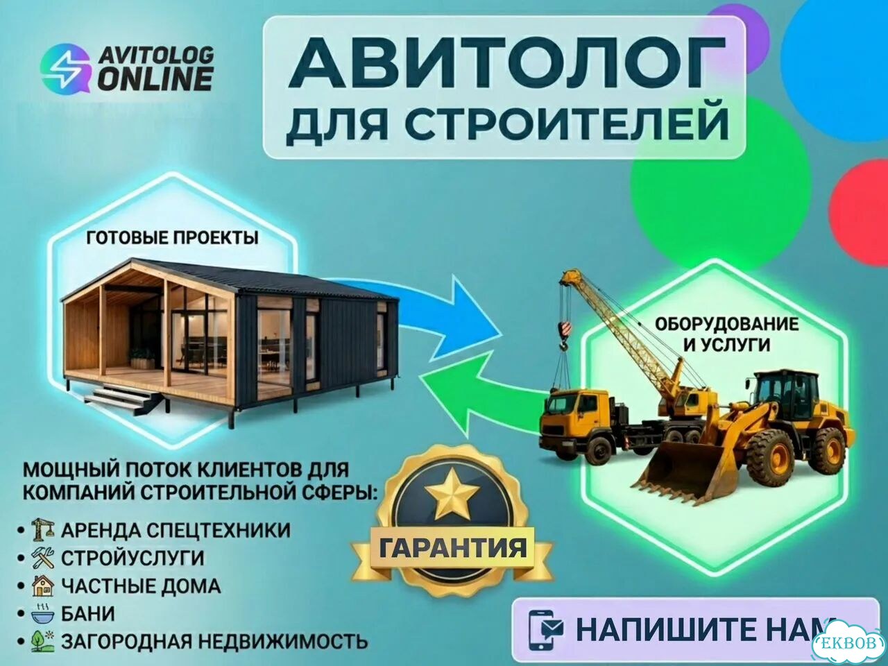 Авитолог для сферы строительства. Услуги, загород фото 1