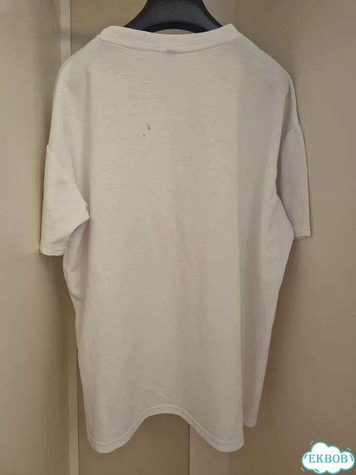 Белая хлопковая футболка Nike Oversize (оригинал) фото 3
