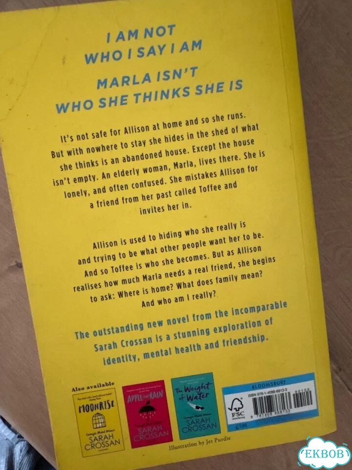 Книга на английском оригинал Sarah Crossan Toffee фото 4