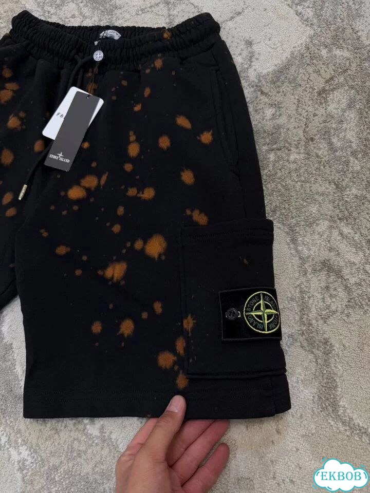 Шорты stone island off dye 10 фото 9