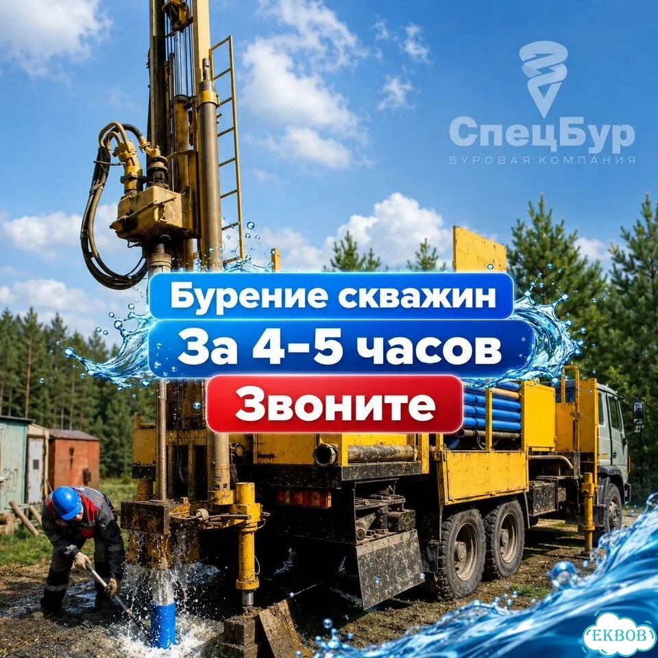 Бурение скважин. За 4-5 часов фото 1