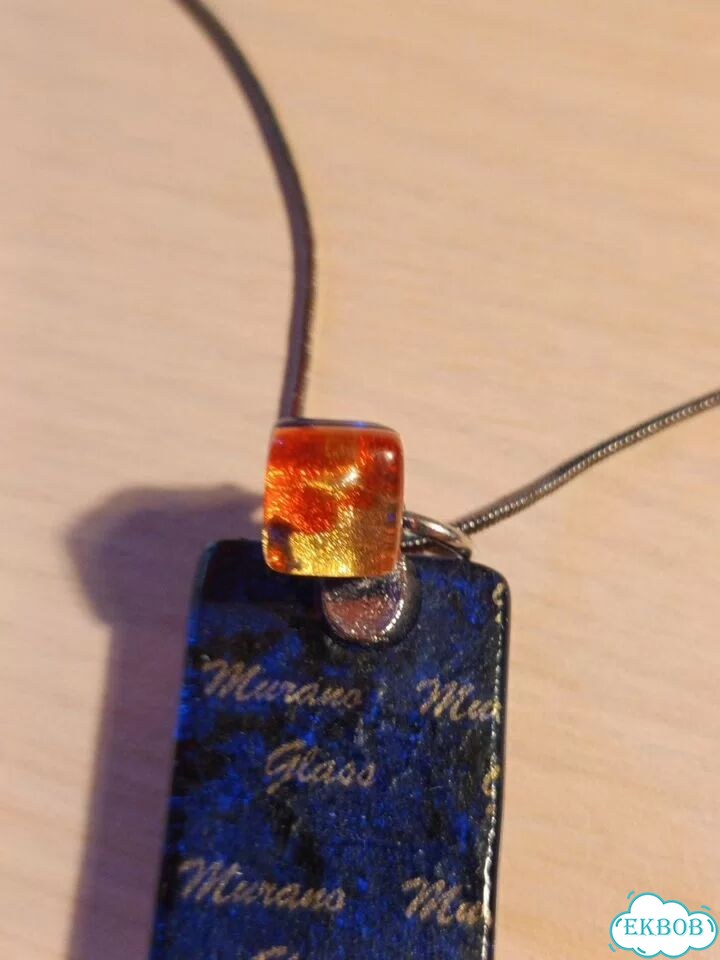 Кулон+серёжки Murano glass Муранское стекло Италия фото 3