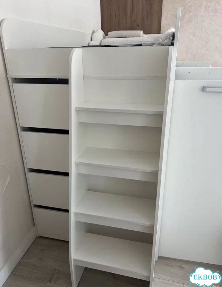 Кровать чердак со шкафом и ящиками фото 4