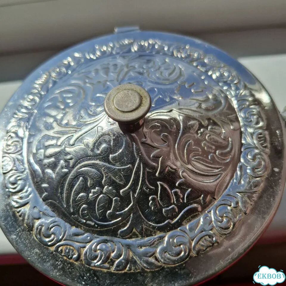 Конфетница сахарница СССР с металлической крышкой фото 8