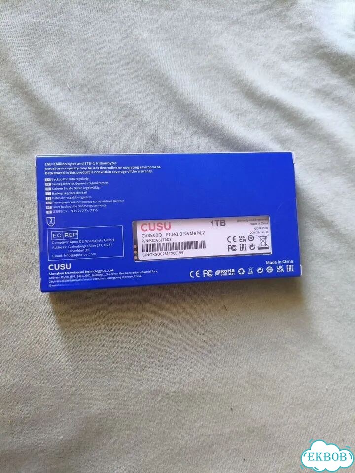 Ssd 1tb cusu m2 новый фото 2
