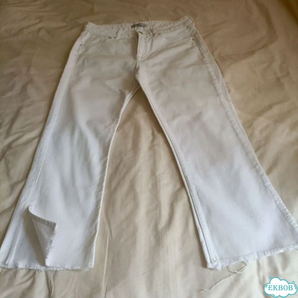 Джинсы Zara,женские укороченные,EUR 38 фото 2