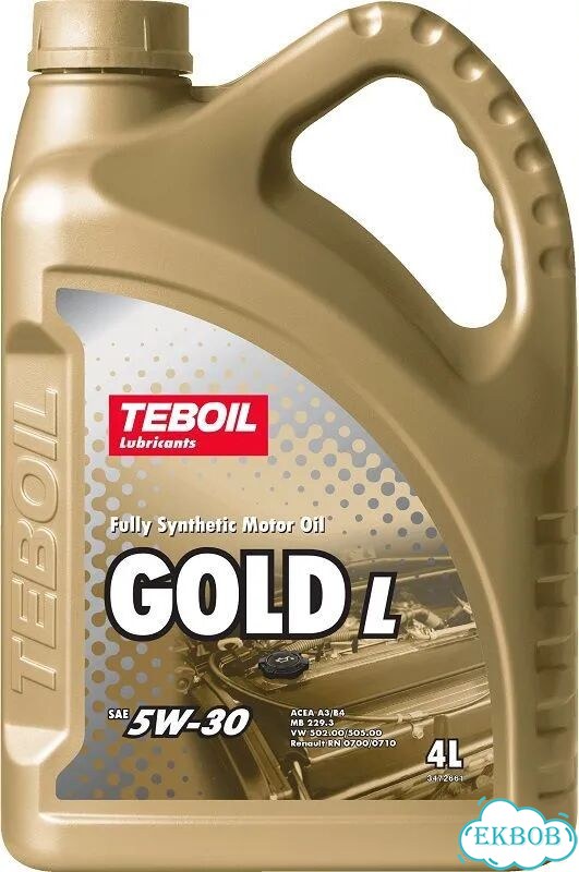 Моторное масло teboil gold L 5W-30 4л Синтетика фото 1