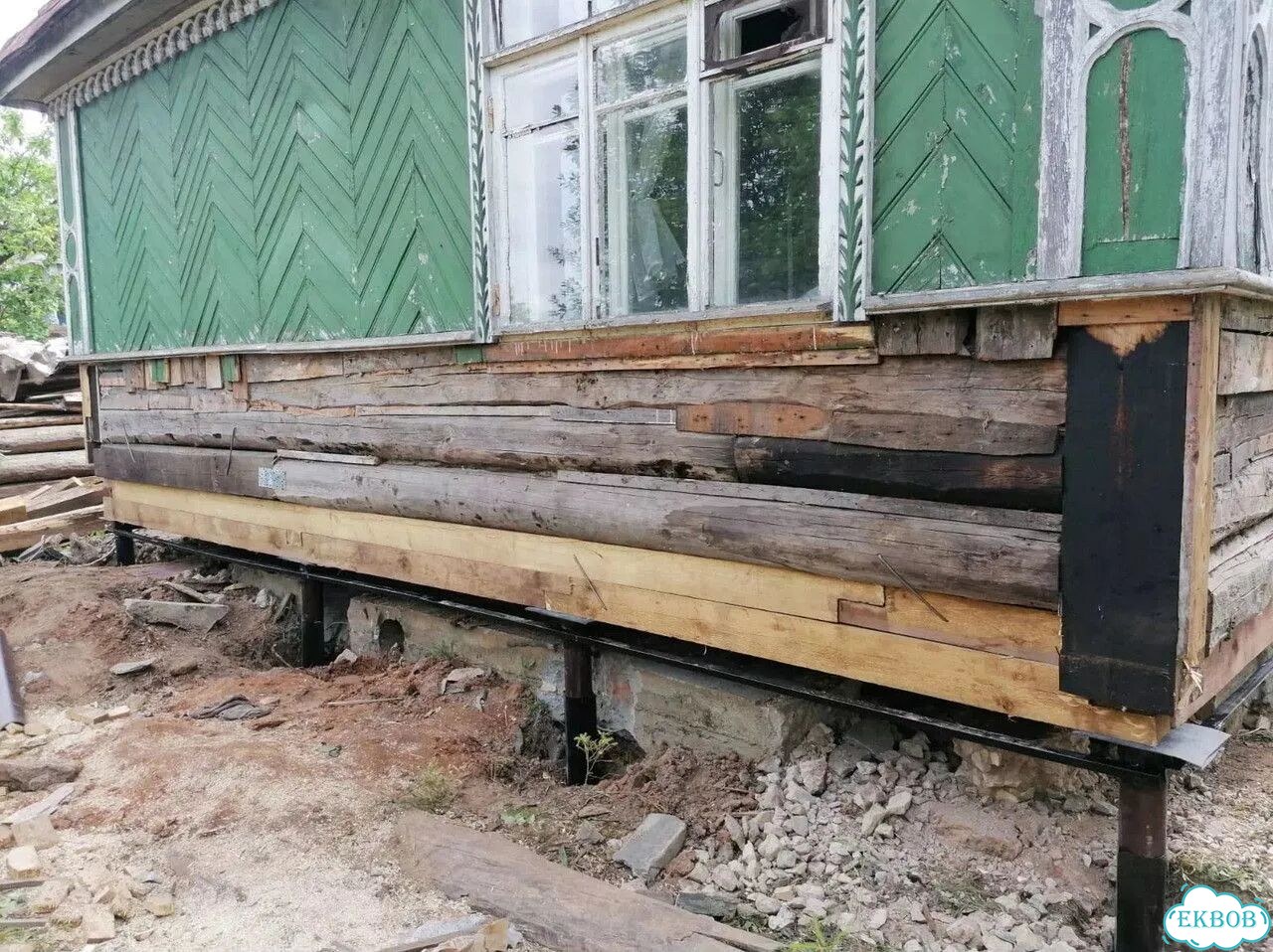 Замена венцов / Подъем домов / Подъем дома фото 8