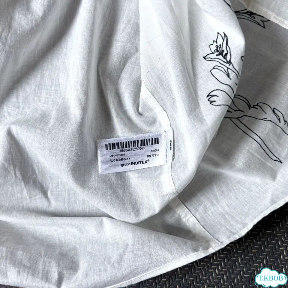 Летняя рубашка zara с графичным принтом Oversize фото 7
