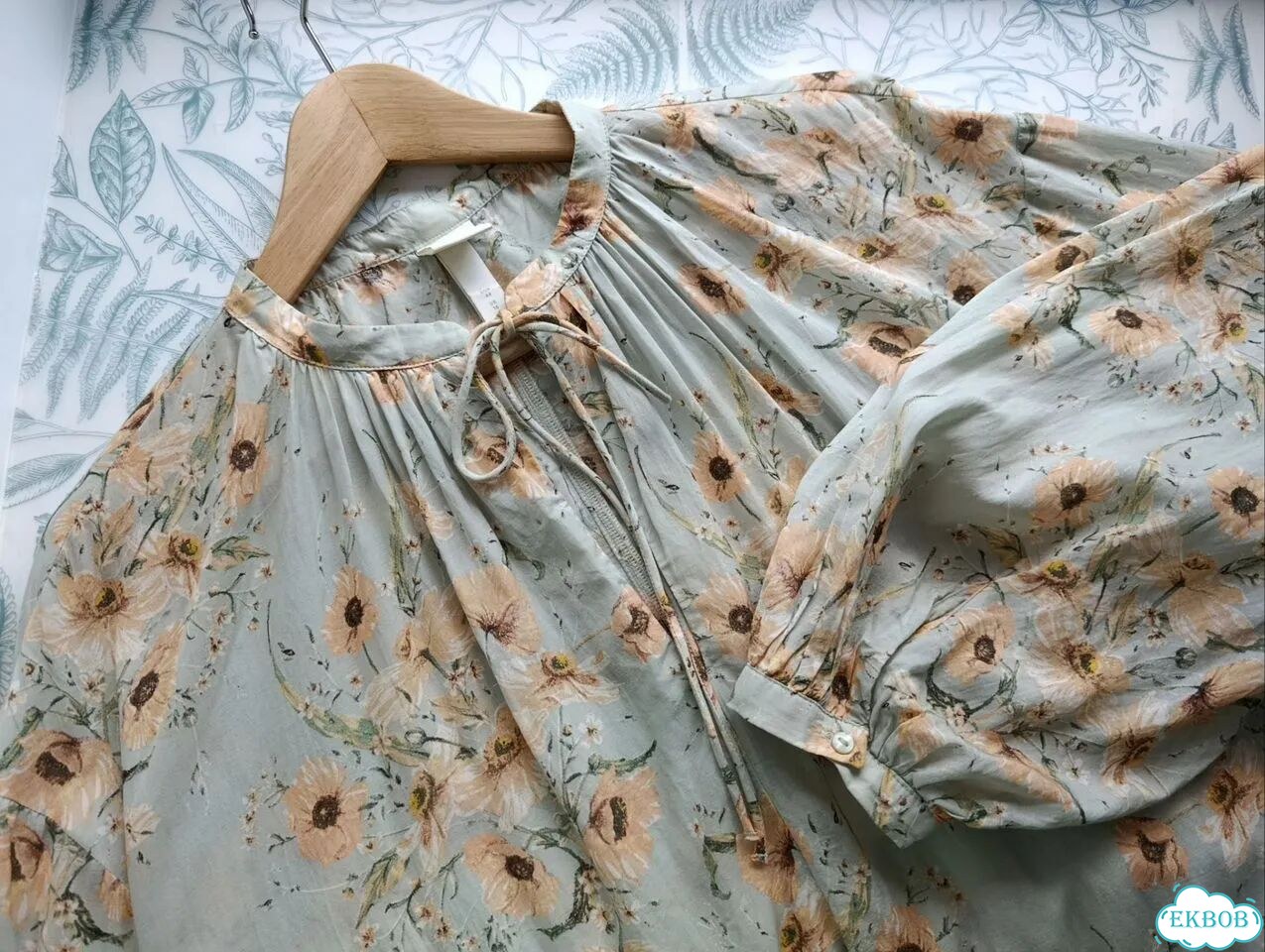 Легкое летнее платье с принтом цветов H&M 48 50 фото 7