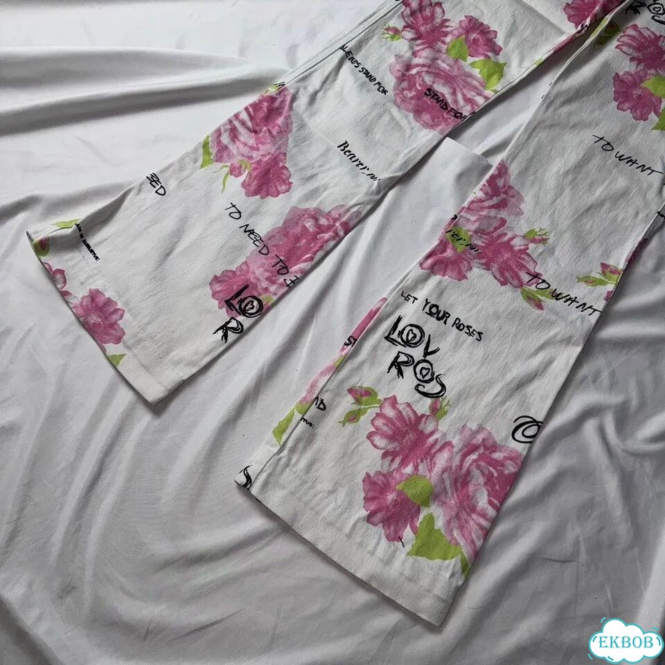 Floral jeans винтаж оригинал клеш фото 2