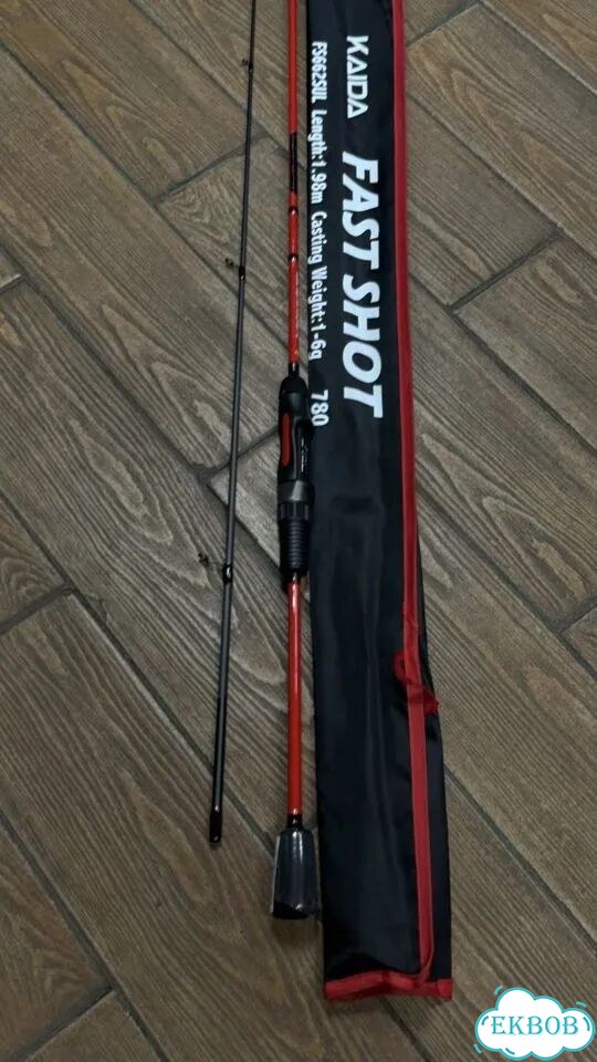 Спиннинг kaida fast shot 1.98м 1-6г Carbon фото 3