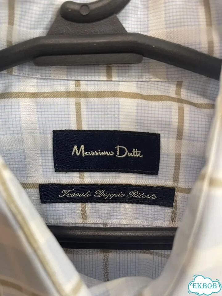 Мужская рубашка Massimo Dutti Slim Fit оригинал фото 4