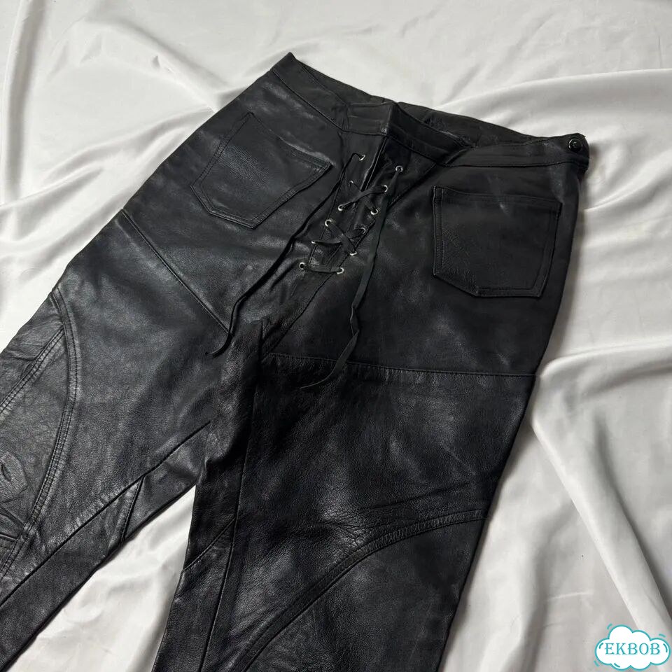 Rick owens кожаные штаны винтаж италия оригинал фото 4