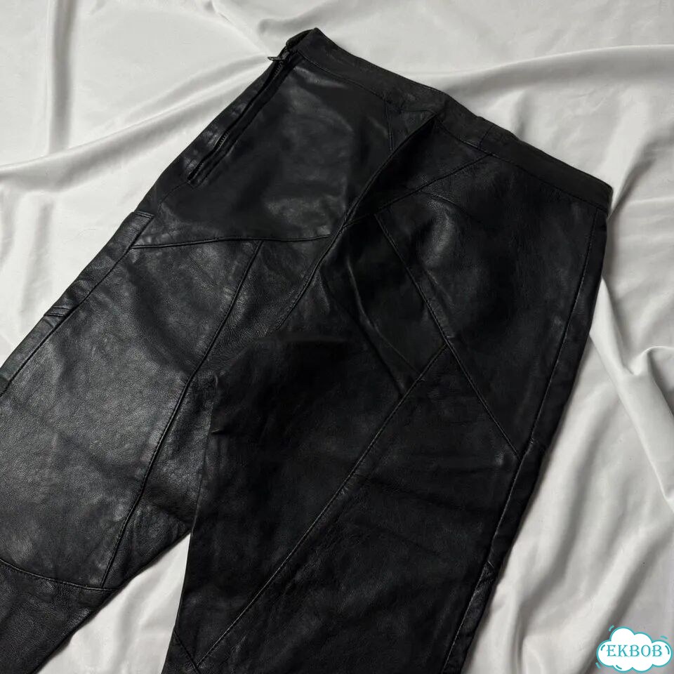 Rick owens кожаные штаны винтаж италия оригинал фото 6