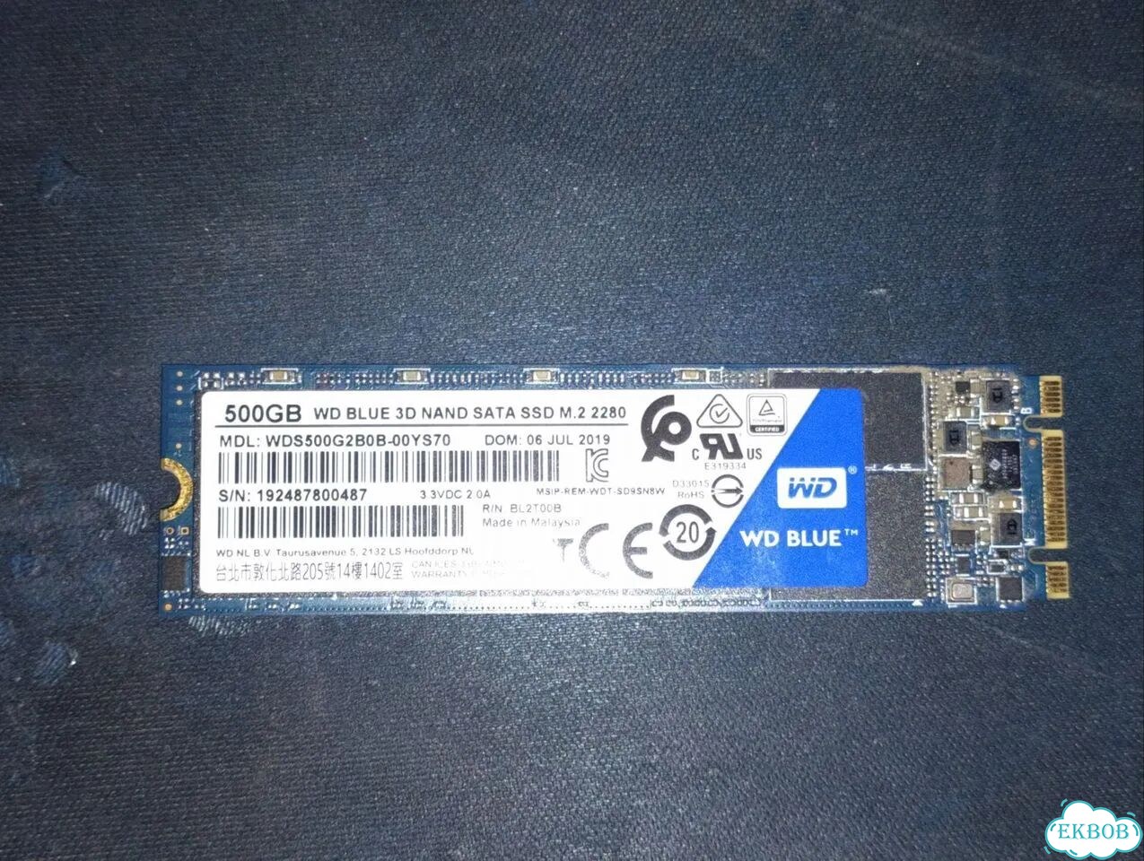 500gb wd blue 3D nand SATA SSD M.2 2280 фото 3