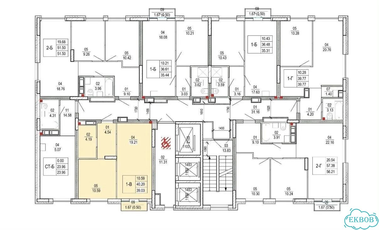 1-к. квартира, 38,9 м², 9/22 эт. фото 2