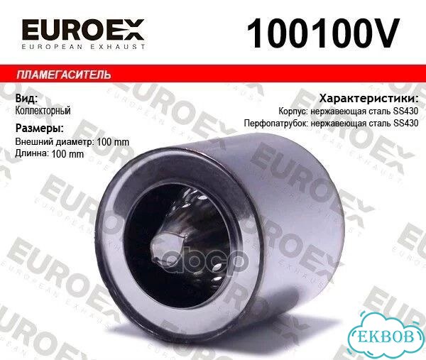 Пламегаситель коллекторный 100x100 (воронка фото 1