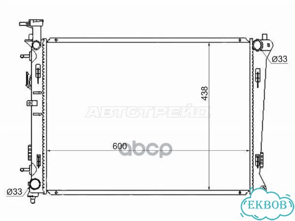 Радиатор Kia Cerato 08-13 KI0002-09 Sat фото 1