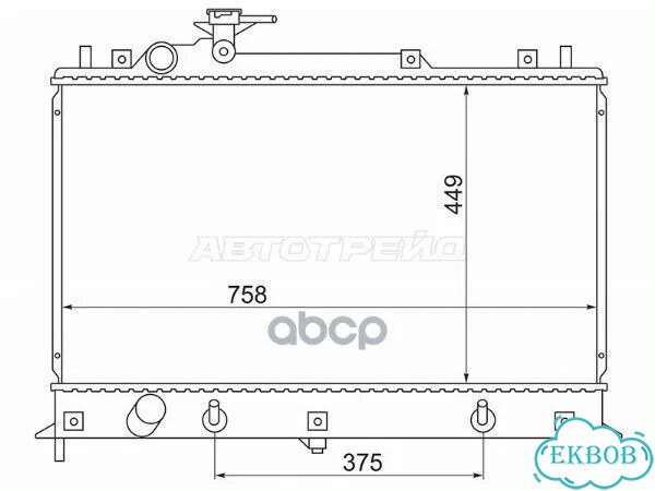 Радиатор Mazda CX-7 06-12 / MPV 06-16 MZ0011 Sat фото 1