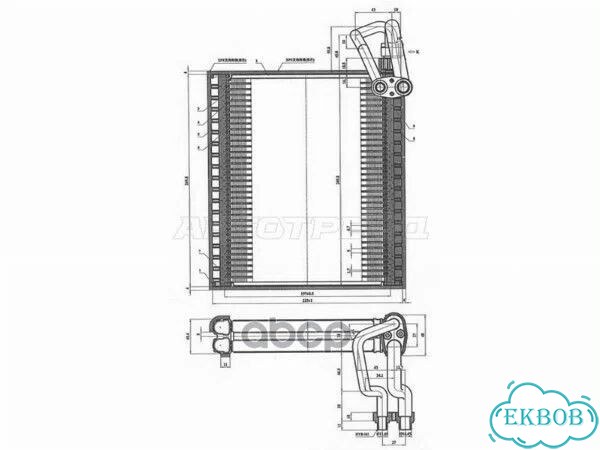 Испаритель кондиционера Nissan Serena 05-16 фото 1