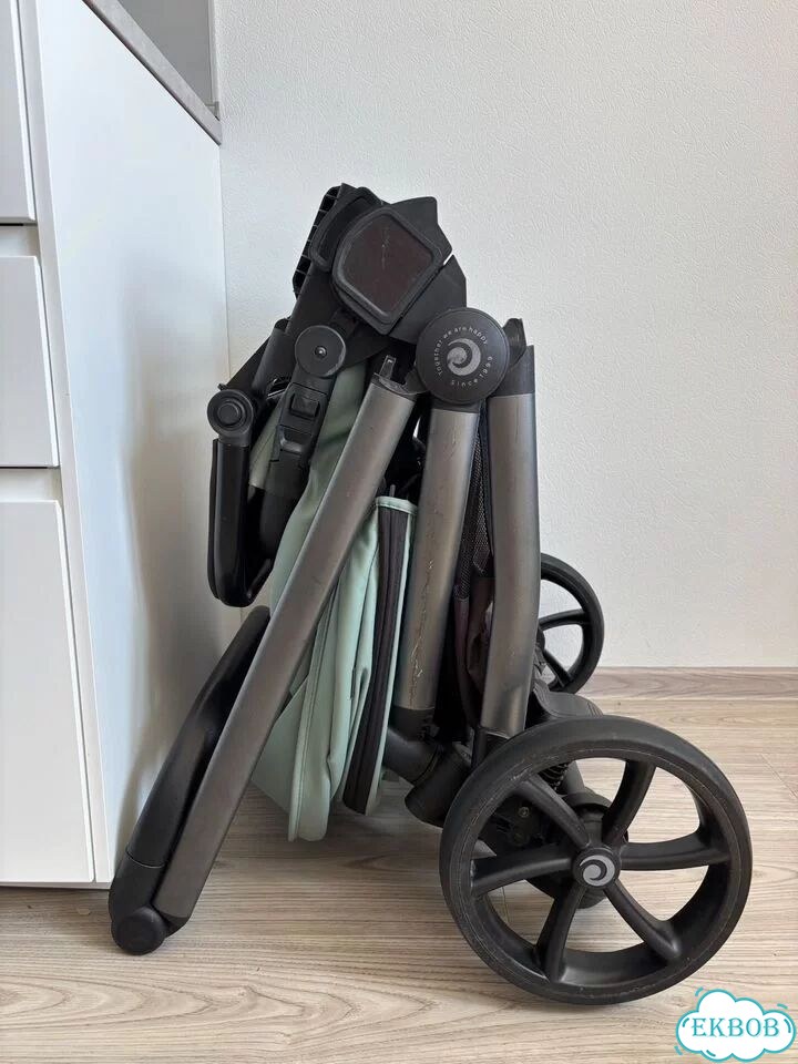 Коляска 2 в 1 Tutis Mio Leather Sage фото 6
