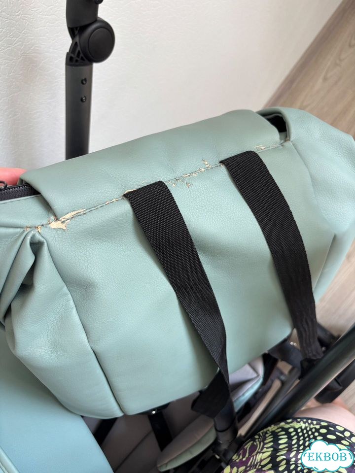 Коляска 2 в 1 Tutis Mio Leather Sage фото 9