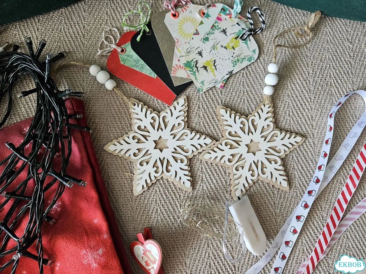 Новогодние украшения пакетом фото 3