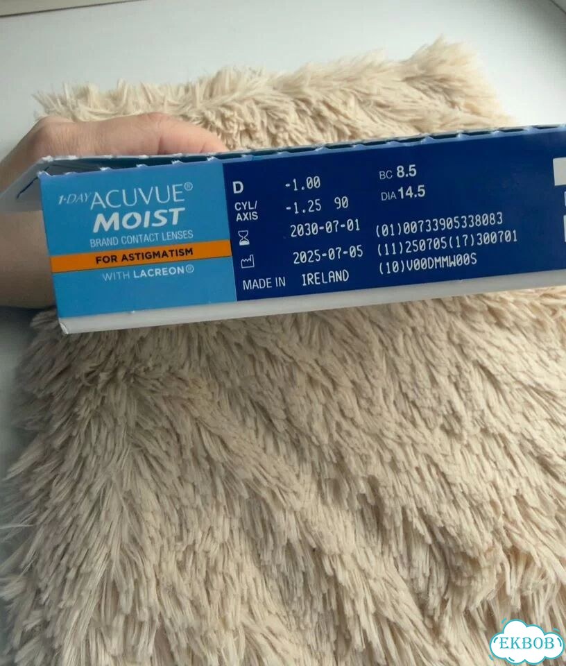 Линзы 1-Day Acuvue Moist Астегматизм фото 2
