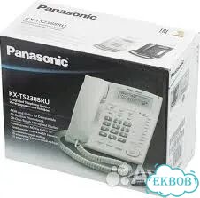 Телефон Panasonic KX-TS2388RU черный/белый фото 1