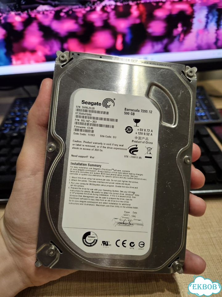 HDD seagate 500 GB фото 1