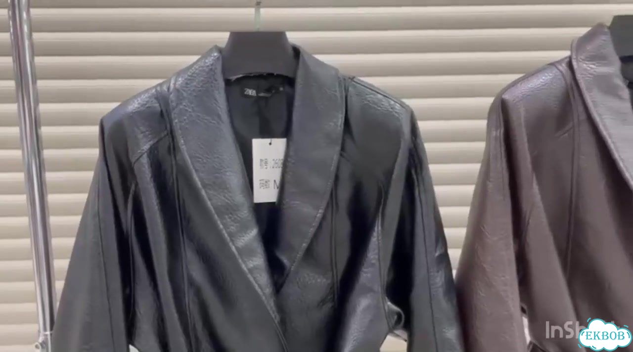 Кожаная куртка Zara фото 1