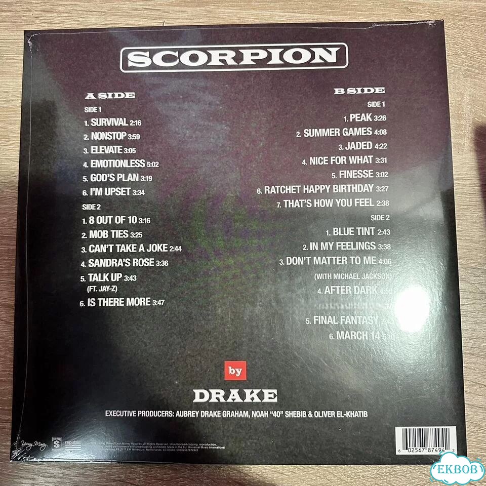 Виниловая пластинка Drake - Scorpion (2LP) фото 3