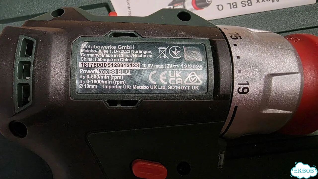Новый шуруповерт Metabo BS BL Q 12В (2 аккума) фото 5