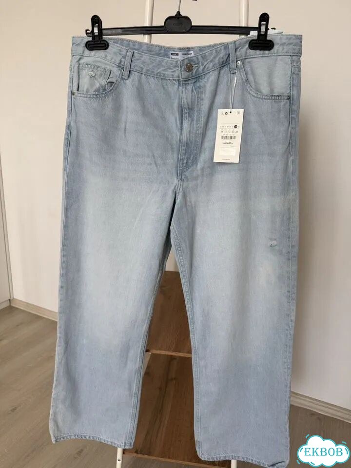 Джинсы bershka широкие размер 50, us12 Новые фото 1