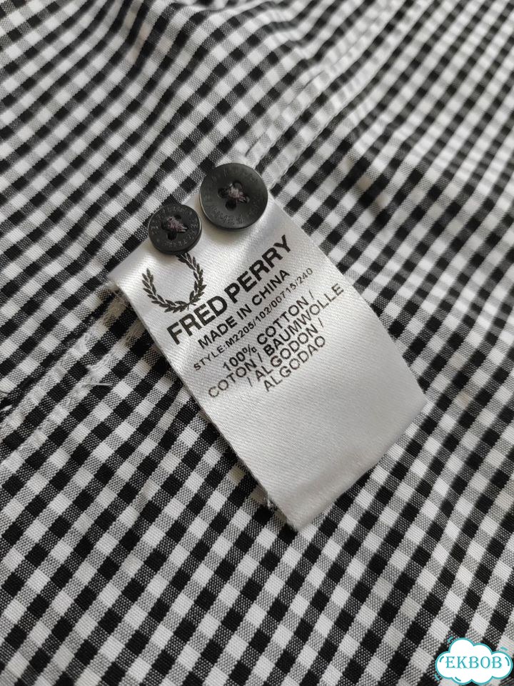 Fred Perry летняя рубашка. Оригинал фото 6