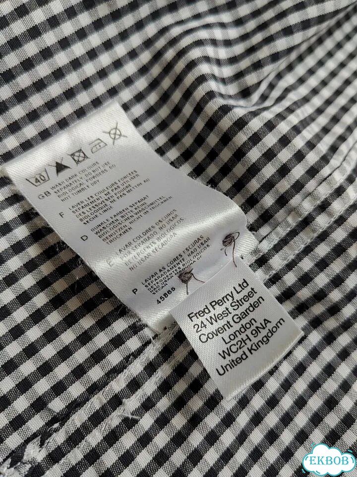 Fred Perry летняя рубашка. Оригинал фото 7