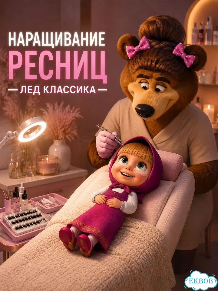 Наращивание ресниц LED и Классика фото 1