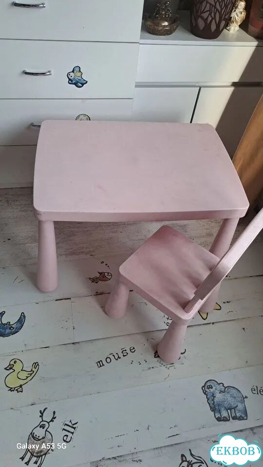 Детский стол со стулом IKEA фото 1