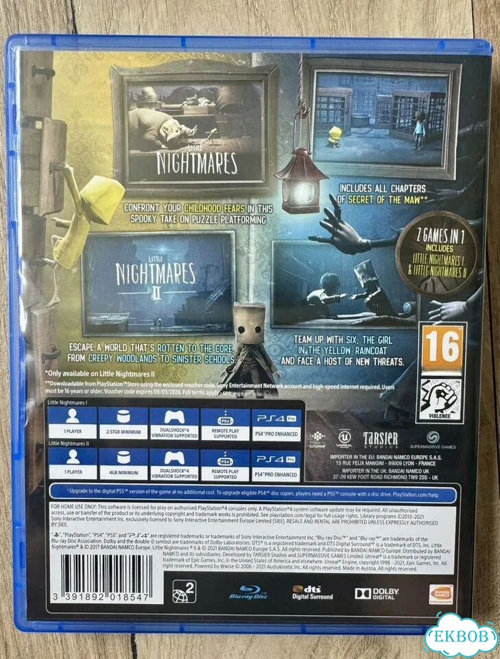 Little nightmares 1 2 ps4 фото 2