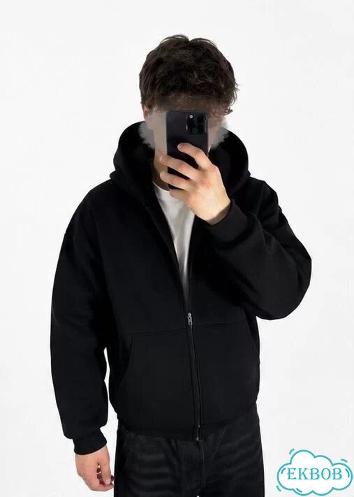 Зипка черная y2k sk8 cropped fit streetwear фото 10