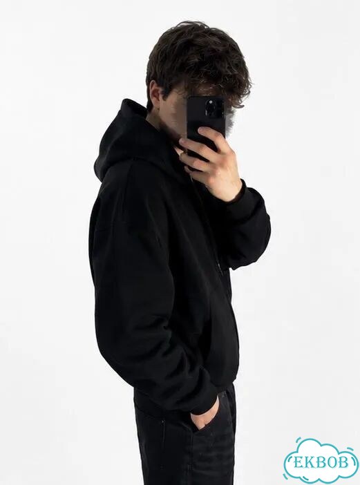 Зипка черная y2k sk8 cropped fit streetwear фото 11