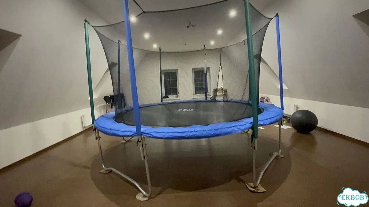 Батут уличный с сеткой фото 5