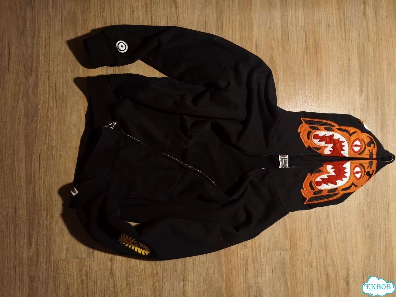 Кофта черная Bape tiger фото 3
