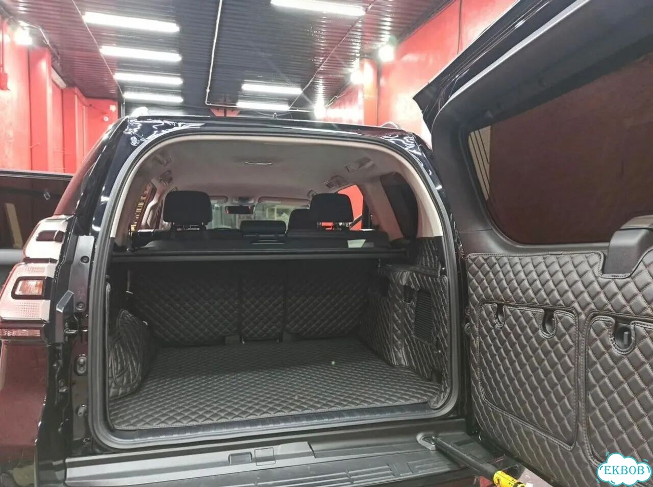 3Д коврики в багажник toyota prado 2019 фото 1