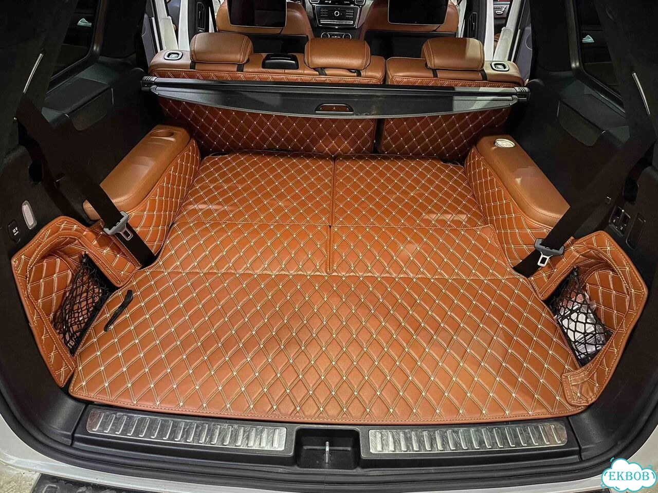 3Д коврики в багажник Mercedes-Benz GLS 2018 X166 фото 4
