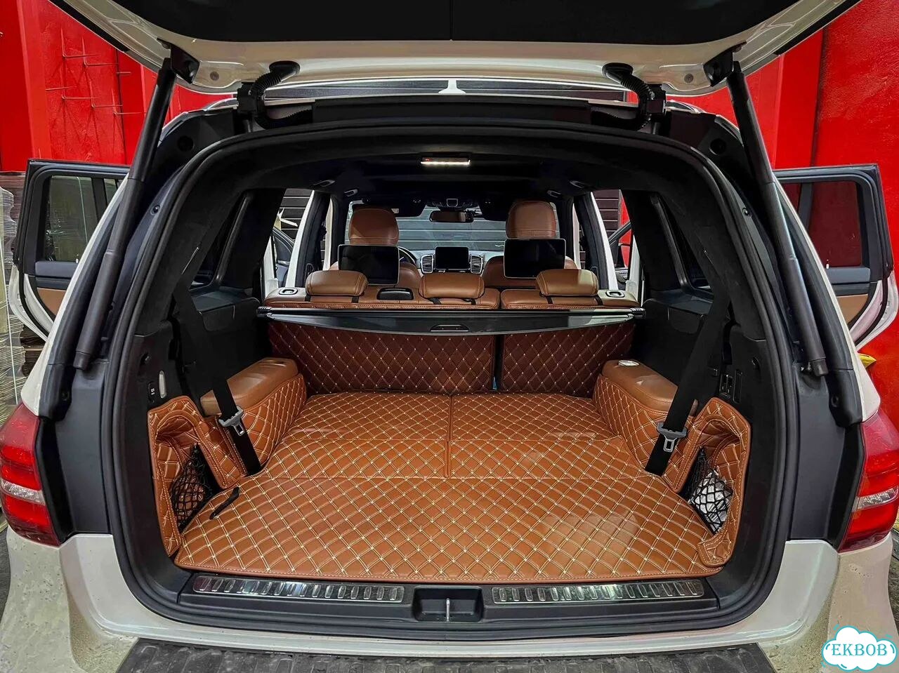 3Д коврики в багажник Mercedes-Benz GLS 2018 X166 фото 5